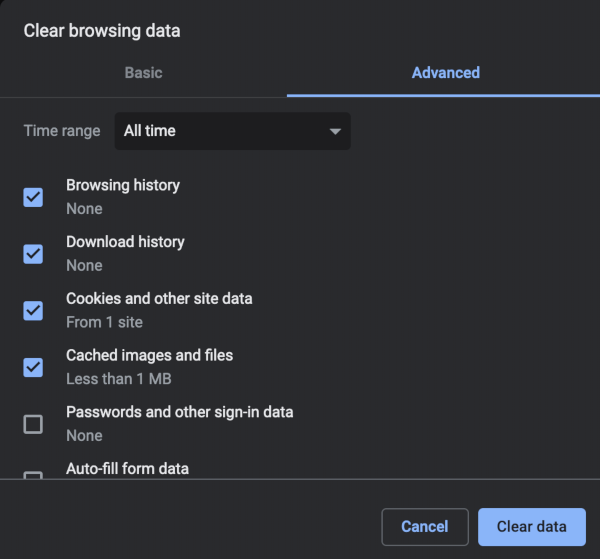 Chrome Clear Browser Data Chrome Clear Browsing Data