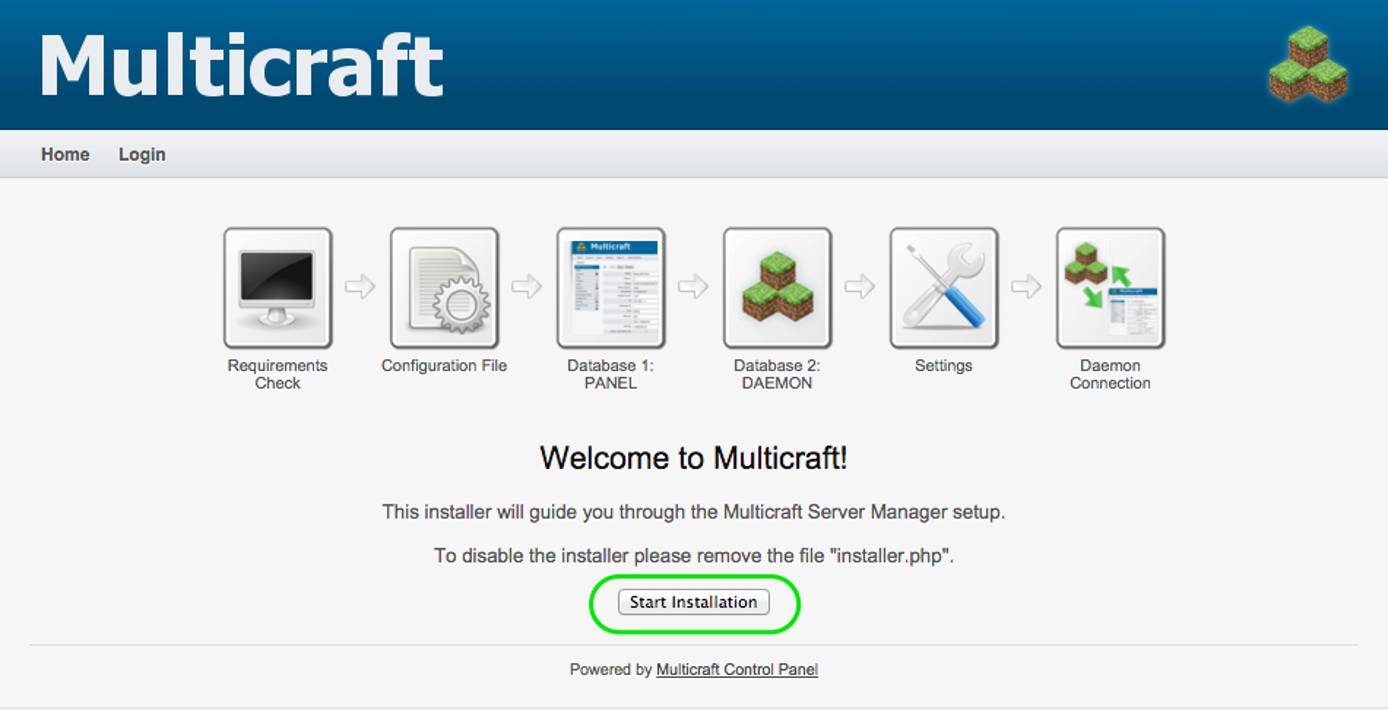 Multicraft Installer. Multicraft Installer.